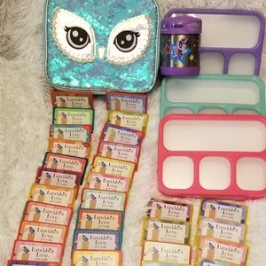 Justice lunchbox, Lunchbag, love notes